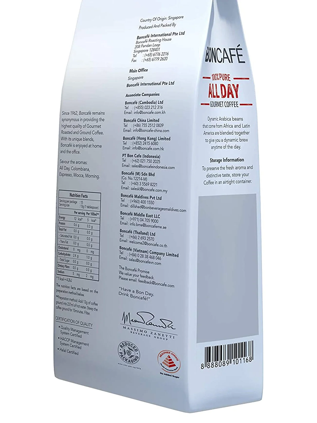 BONCAFE ALL DAY COFFEE BEANS 200GM - Image 3