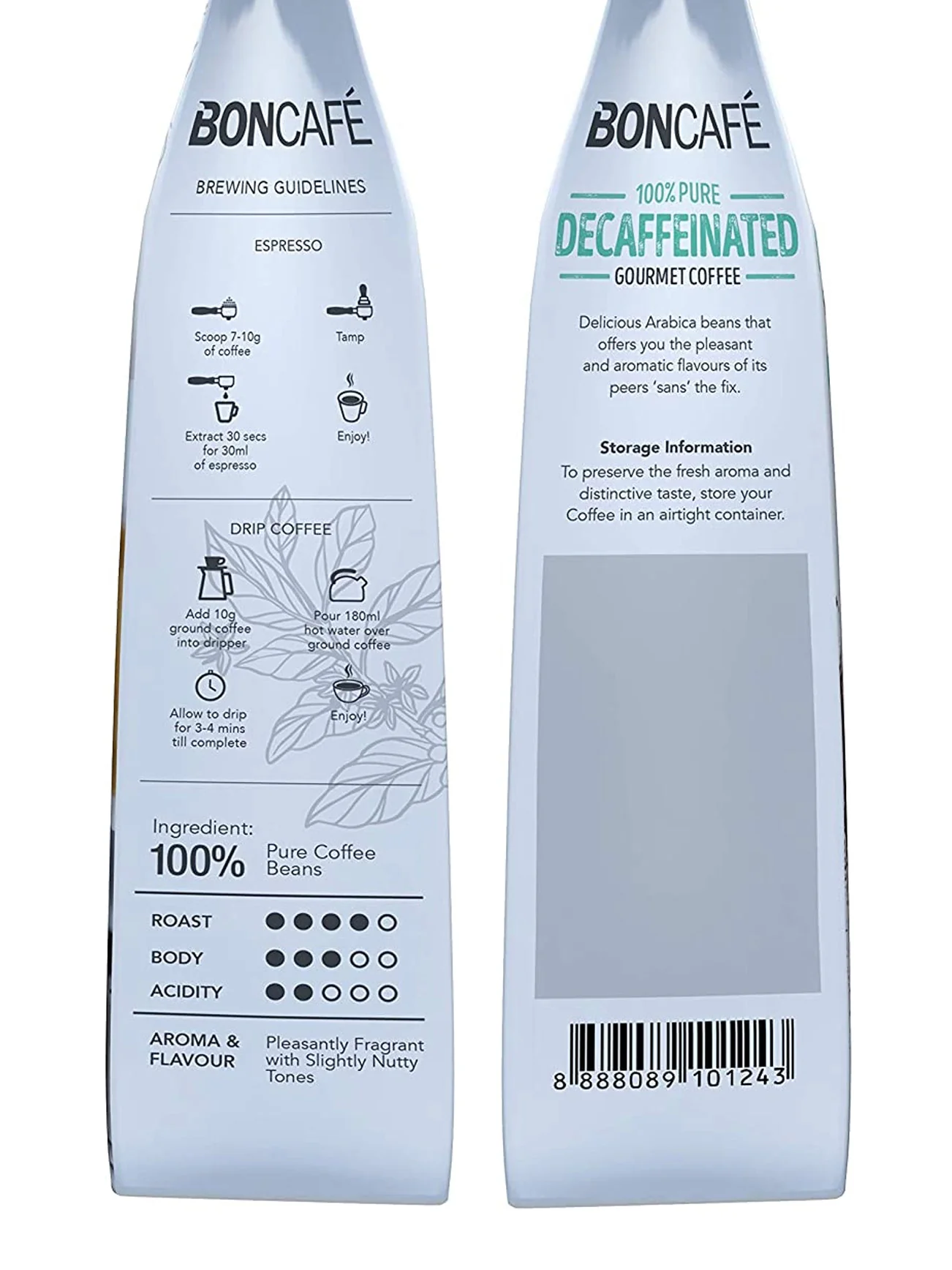 BONCAFE DECAFFEINATED COFFEE POWDER 200GM - Image 4