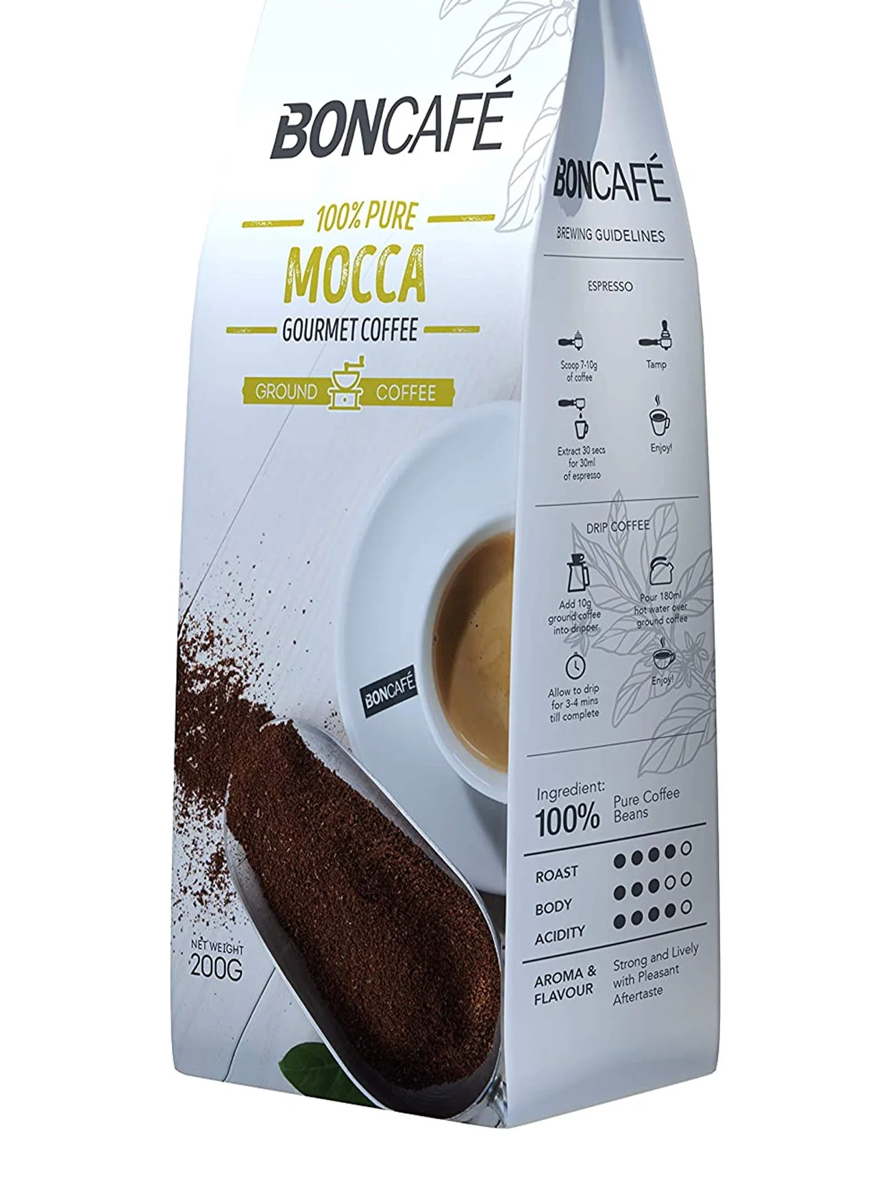 BONCAFE MOCCA COFFEE POWDER 200G - Image 3