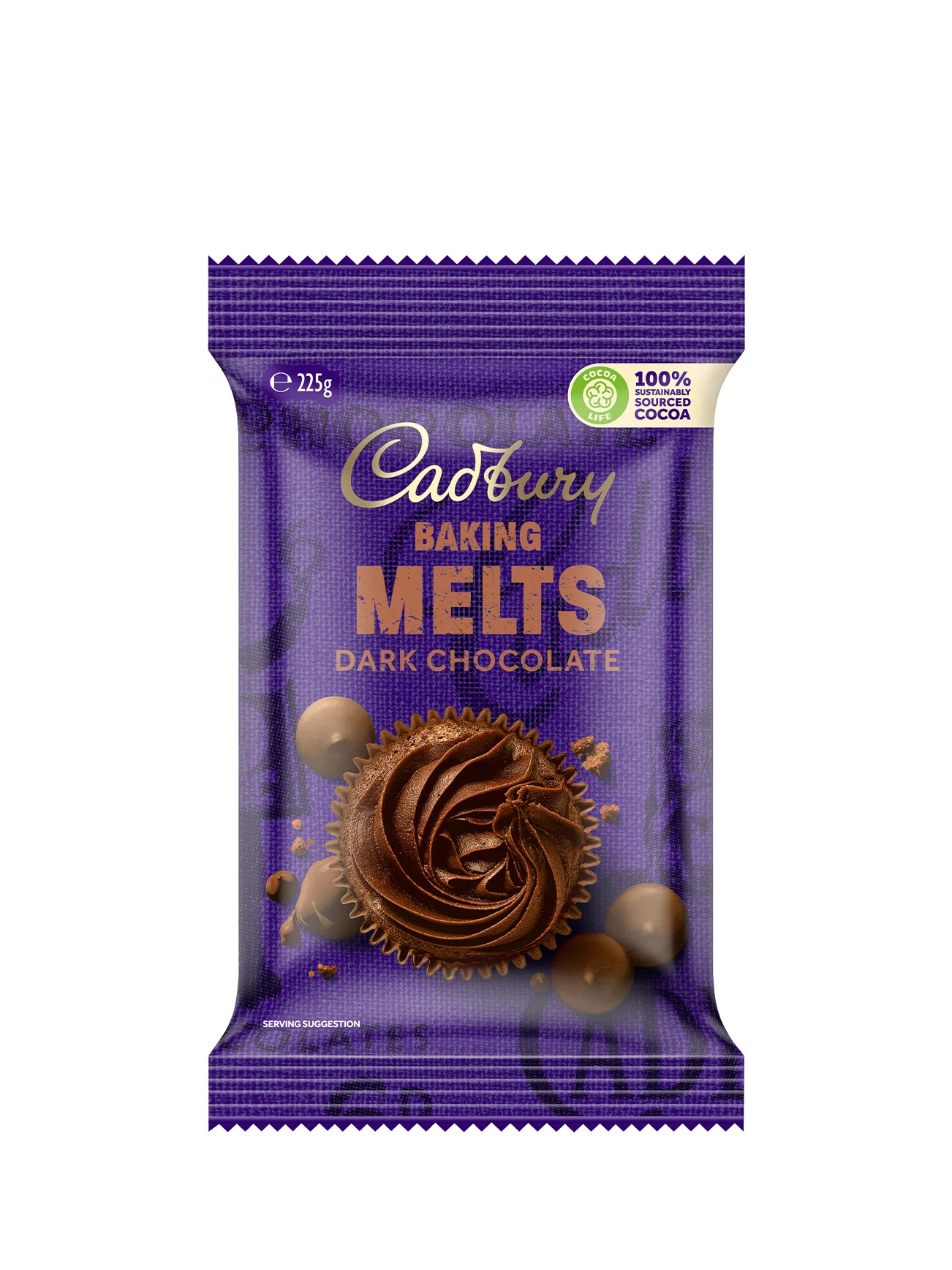 CADBURY BAKING DARK CHOCOLATE MELTS 225G - Image 4