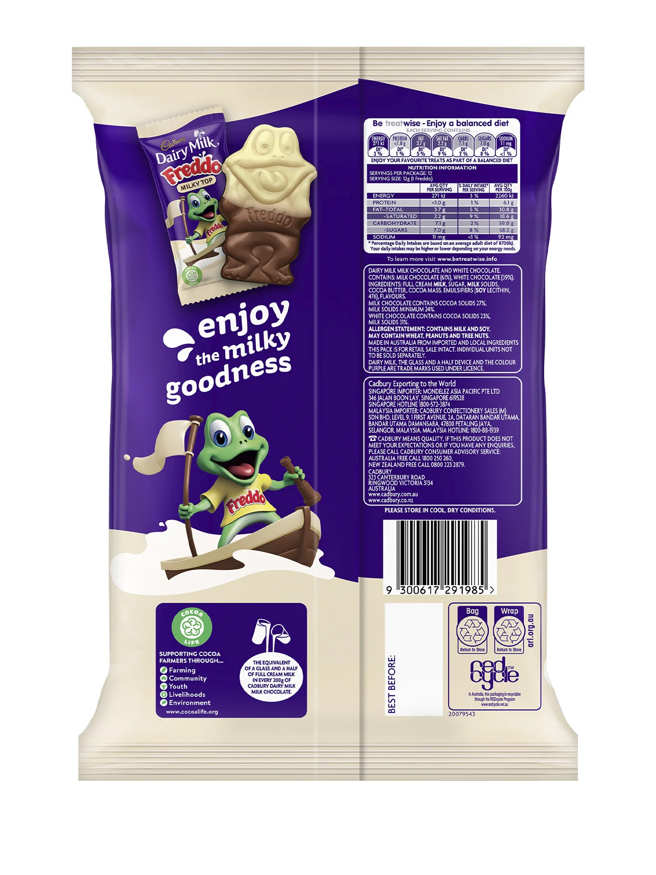 CADBURY FREDDO MILK TOP CHOCOLATE 180G - Image 4